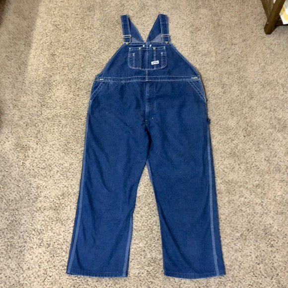 Vintage Big Smith Overalls Mens 50 x 27.5” Used Hemmed Good Quality - Picture 15 of 16